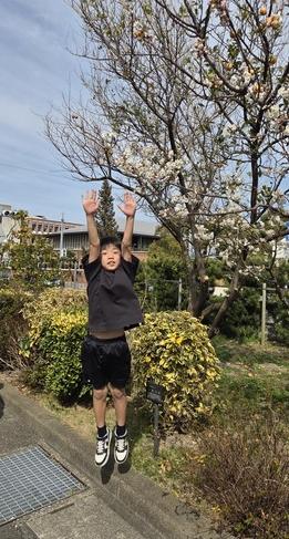 高く跳ぶときの腕